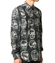 Black Allover Skull Shirt