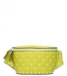 Valentino Garavani Yellow Studded Mini Crossbody Bag