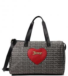 Juicy Couture Black Valentine's Day Large Duffle Bag