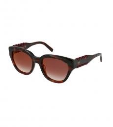 Red Havana Square Sunglasses