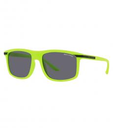 Armani Exchange Neon Green Square Sunglasses