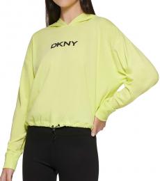 DKNY Lemon Cropped Hoodie