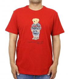 Ralph Lauren Red Polo Bea Print T-Shirt