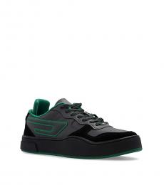 Diesel Black Green S-Ukiyo Lace Up Sneakers