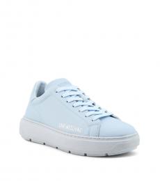 Love Moschino Light Blue Side Logo Sneakers