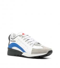 Dsquared2 White Spiker Panelled Sneakers