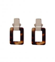 Ralph Lauren Golden Square Drop Earrings