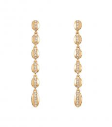 Vince Camuto Golden Crystal Linear Drop Earrings