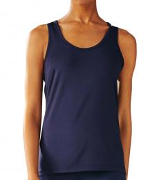 Tory Burch Navy Black Performance Mesh-Back Tank