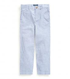 Ralph Lauren Little Boys Blue Stretch Seersucker Skinny Pants