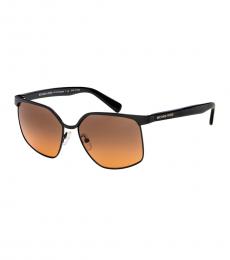 Black-Grey Orange Gradient Sunglasses