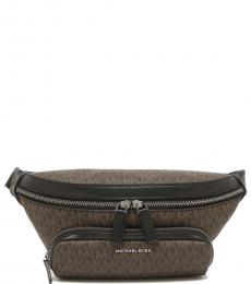 Michael Kors Dark Brown Cooper Large Crossbody Bag