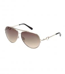 Moschino Light Brown Logo Sunglasses