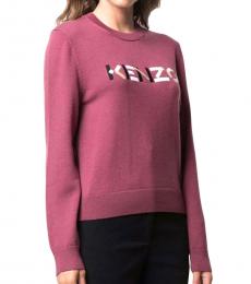 Kenzo Dark Pink Crewneck Sweater