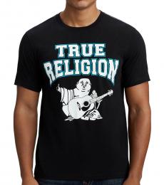 True Religion Black Buddha Graphic T-Shirt