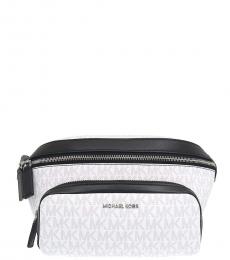 Michael Kors White Cooper Large Crossbody Bag
