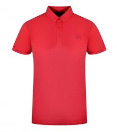 Cavalli Class Red Embriodered Logo Polo