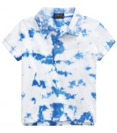Ralph Lauren Little Girls Tie Dye Stretch Mesh Polo