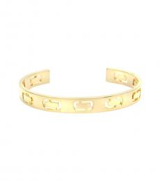Gold Icon Cuff Bracelet