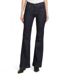 7 For All Mankind Dark Blue Flare Leg Jeans