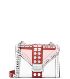 Michael Kors Smokey Rose Whitney Studded Small Shoulder Bag