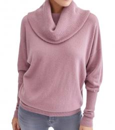 7 For All Mankind Light Pink Cowl Neck Sweater