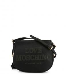 Love Moschino Black Made With Love Medium Crossbody