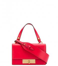 Alexander McQueen Red Skull Lock Mini Crossbody