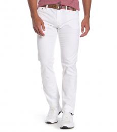 AG Adriano Goldschmied White Matchbox Slim Fit Pants