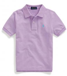 Ralph Lauren Little Boys English Lavender Mesh Polo