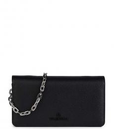 Mario Valentino Black Sam Chain Mini Crossbody