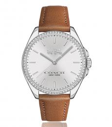 Coach Brown Mother Of Pearl Face Watch