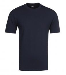 Navy Blue Tiburt Solid T-Shirt
