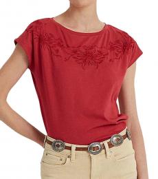 Ralph Lauren Red Floral T-Shirt