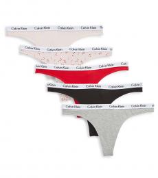 Calvin Klein Multicolor 5-Pack Logo Thongs