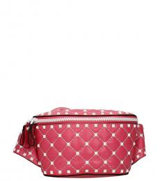 Valentino Garavani Pink Studded Mini Crossbody Bag
