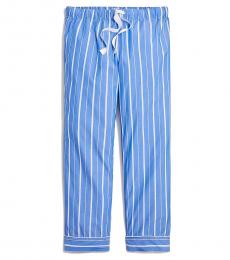 J.Crew Light Blue Cropped Cotton Pajama Pant