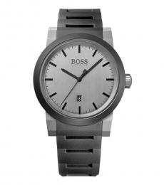 Hugo Boss Grey Neo Round Dial Watch