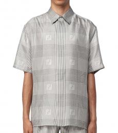 Fendi Grey Printed Shirt