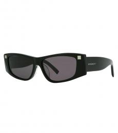 Givenchy Black Grey Rectangular Sunglasses