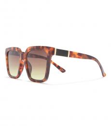 Vince Camuto Brown Tortoise Square Sunglasses
