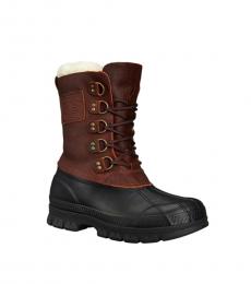 Ralph Lauren Brown Black Longhirst Hiking Boots