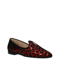 Red Letiza Loafers