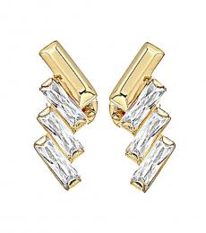 Michael Kors Metal Tie Affair Baguette Stud Earrings