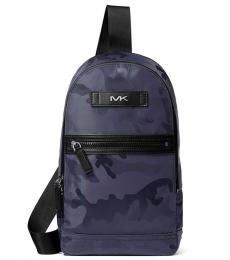 Michael Kors Navy Blue Kent Large Backpack