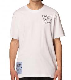 McQ Alexander McQueen White Graphic Print T-Shirt