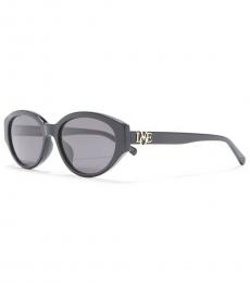 Moschino Black Oval Sunglasses
