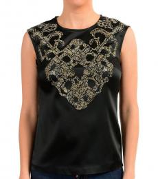Versus Versace Black Embellished Sleeveless Top