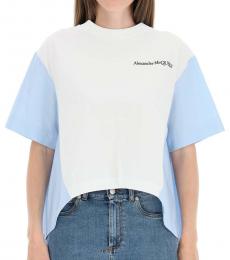 White Two-Tone T-Shirt