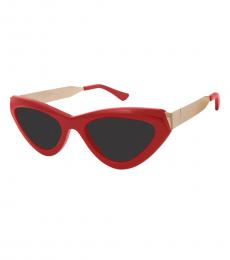 True Religion Red Cat Eye Sunglasses